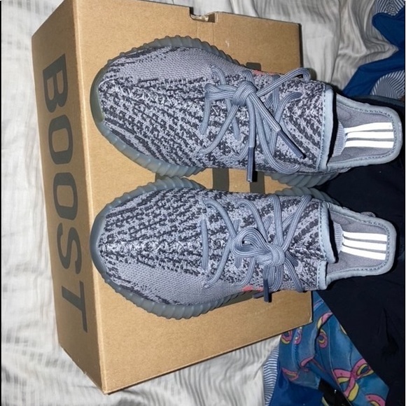 adidas gazelle silver green womens adidas Yeezy Boost 350 V2 Carbon Beluga - Prior main image 1